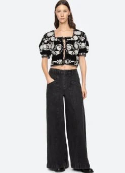 Clearance Sea New York Irene Top Black