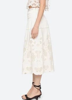Best Sea New York Jeanetta Skirt White