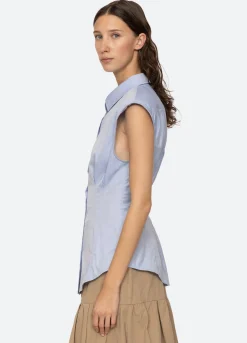 Hot Sea New York Kendra Top Blue