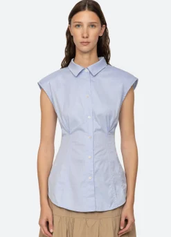 Hot Sea New York Kendra Top Blue