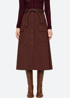 Sale Sea New York Kerith Skirt Burgundy