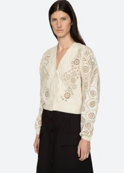 Sale Sea New York Lainey Cardigan Cream