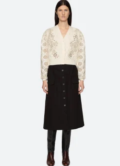 Sale Sea New York Lainey Cardigan Cream