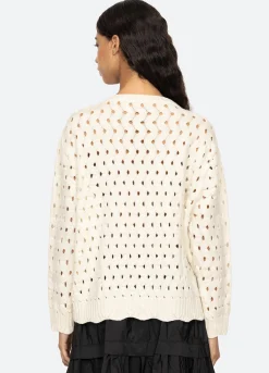 Discount Sea New York Leia L/S Cardigan Cream