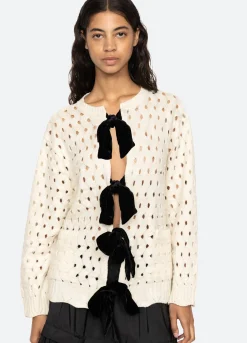 Discount Sea New York Leia L/S Cardigan Cream
