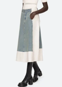 New Sea New York Liam Skirt Blue