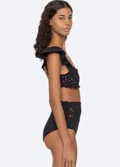 New Sea New York Liat Bikini Top Black