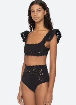 New Sea New York Liat Bikini Top Black