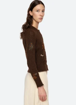 Online Sea New York Martha Cardigan Brown