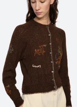 Online Sea New York Martha Cardigan Brown