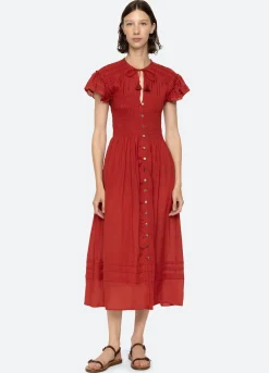 Hot Sea New York Nomi S/S Dress Paprika