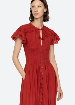 Hot Sea New York Nomi S/S Dress Paprika