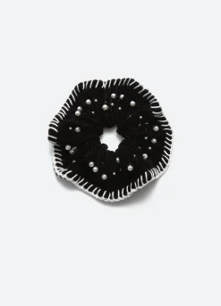 Clearance Sea New York Pearl Scrunchie Black