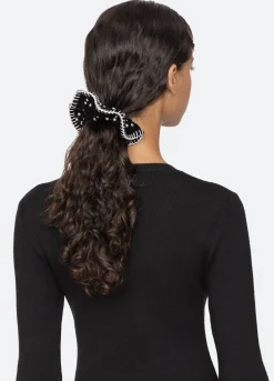 Clearance Sea New York Pearl Scrunchie Black