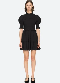 Hot Sea New York Regina Mini Dress Black