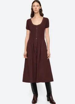 Online Sea New York Renata Dress Burgundy