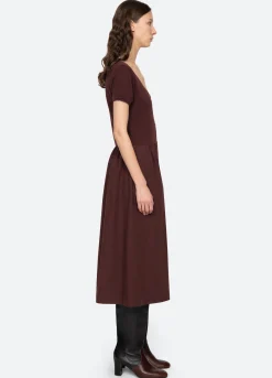 Online Sea New York Renata Dress Burgundy