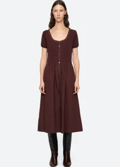 Online Sea New York Renata Dress Burgundy