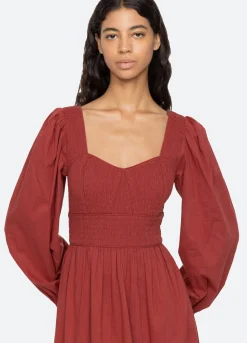Outlet Sea New York Renata L/S Dress Brick