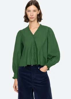 Hot Sea New York Renata L/S Top Emerald