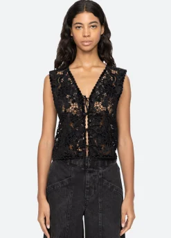 Best Sea New York Sabine Vest Black