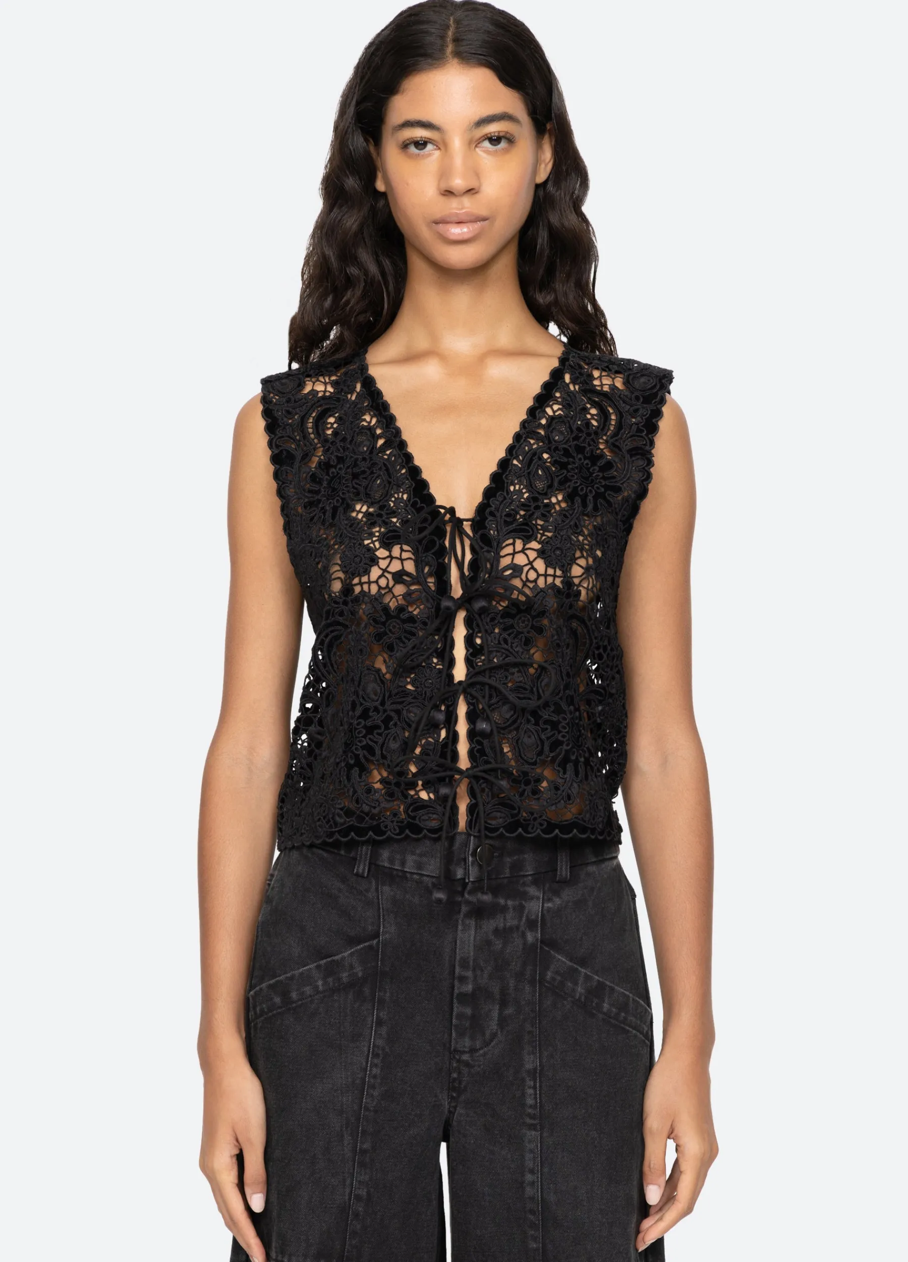 Best Sea New York Sabine Vest Black