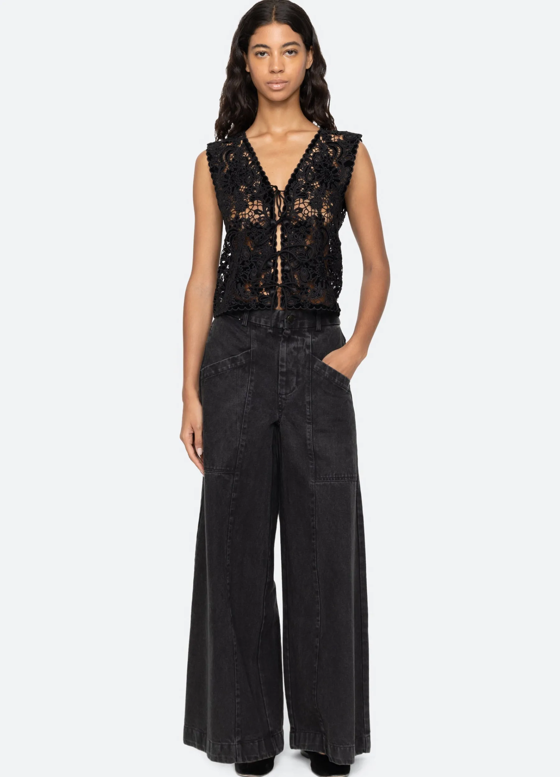 Best Sea New York Sabine Vest Black