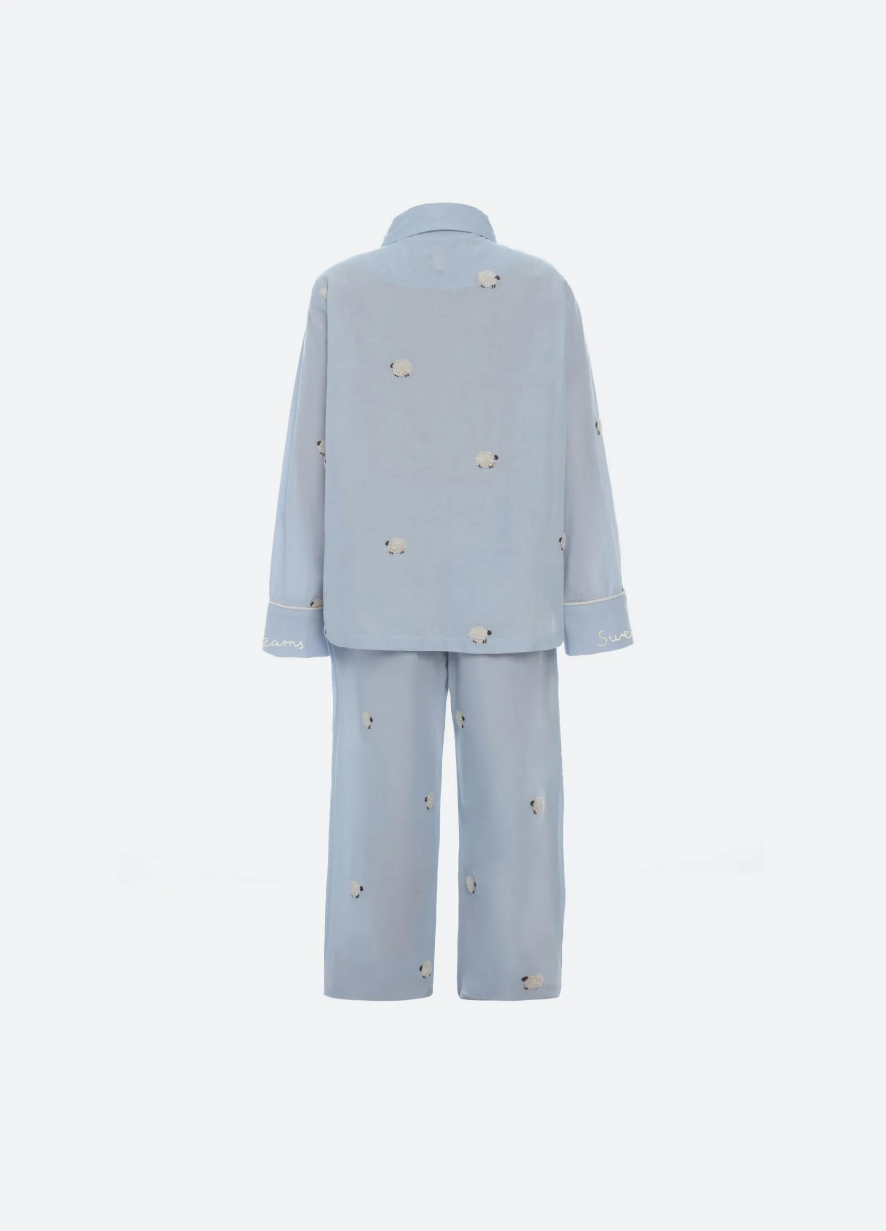 Clearance Sea New York Sheep Kids PJ Set Sky