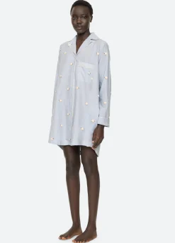 New Sea New York Sheep Night Shirt Sky