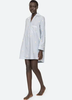 New Sea New York Sheep Night Shirt Sky