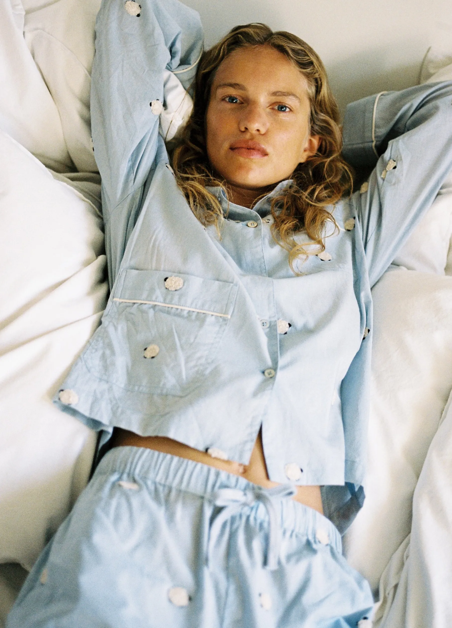 Fashion Sea New York Sheep PJ Set Sky
