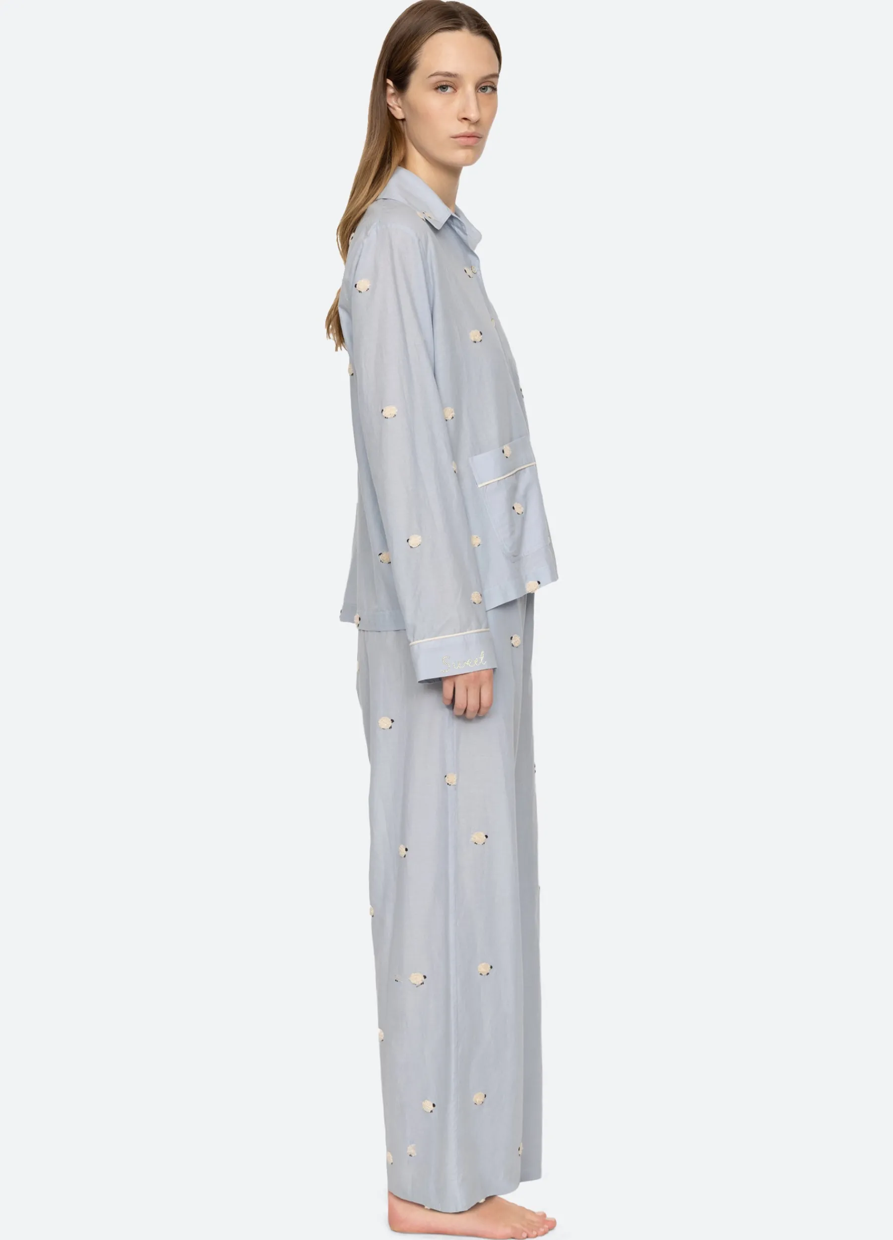 Fashion Sea New York Sheep PJ Set Sky