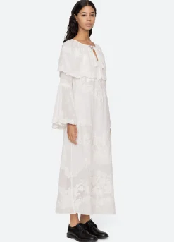 Sale Sea New York Vale Capelet Dress White