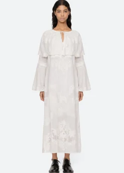 Sale Sea New York Vale Capelet Dress White