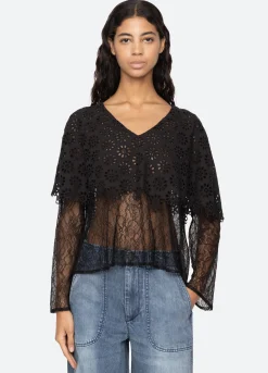 New Sea New York Vale Top Black