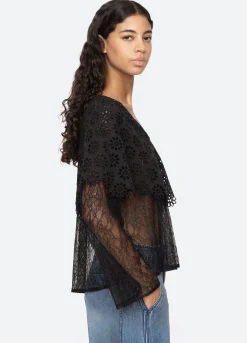 New Sea New York Vale Top Black