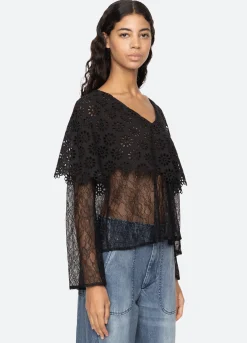 New Sea New York Vale Top Black