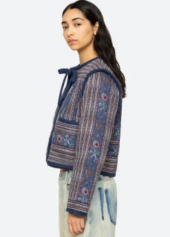 Online Sea New York Valeria Quilted Jacket Navy