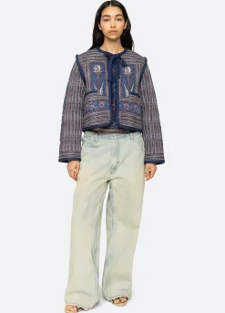 Online Sea New York Valeria Quilted Jacket Navy