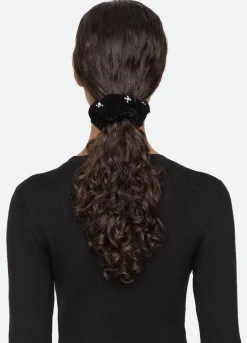 Discount Sea New York Velvet Scrunchie Black
